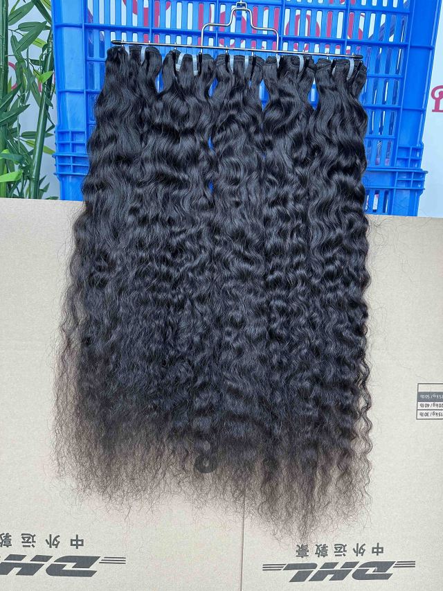 Donors Hair Raw Cambodian Wavy 13x6 HD / Transparent Lace Frontal 100% Human Hair Baby Hair