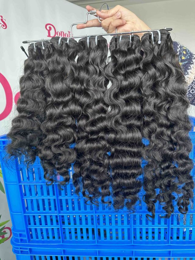 Donors Hair Raw Burmese Curly 13x6 HD / Transparent Lace Frontal 100% Human Hair Baby Hair