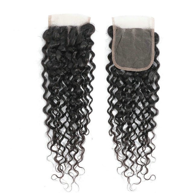 Donors Hair Mink Water Wave 4*4 HD / Transparent Lace Frontal 100% Human Hair