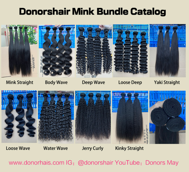 Donors Hair Natural colour Mink Kinky Curly Wave Bundle Hair 100% Human Hair 