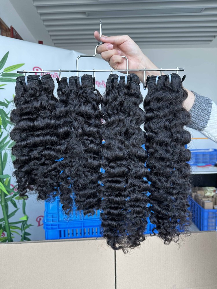 Donors Hair Raw Indian Natural Curly 4x4 Transparent / HD Lace Closure 100% Human Hair Baby Hair