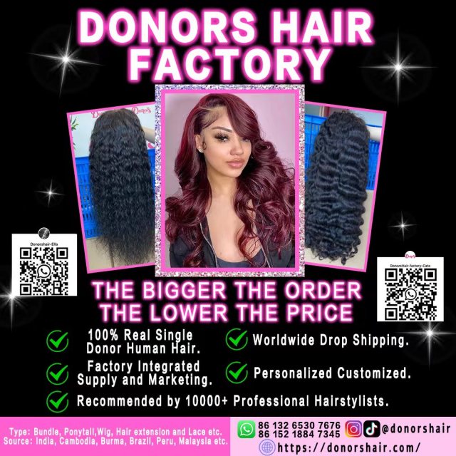 Donors Hair Natural colour Mink Kinky Straight Bundle Hair 100% Human Hair 