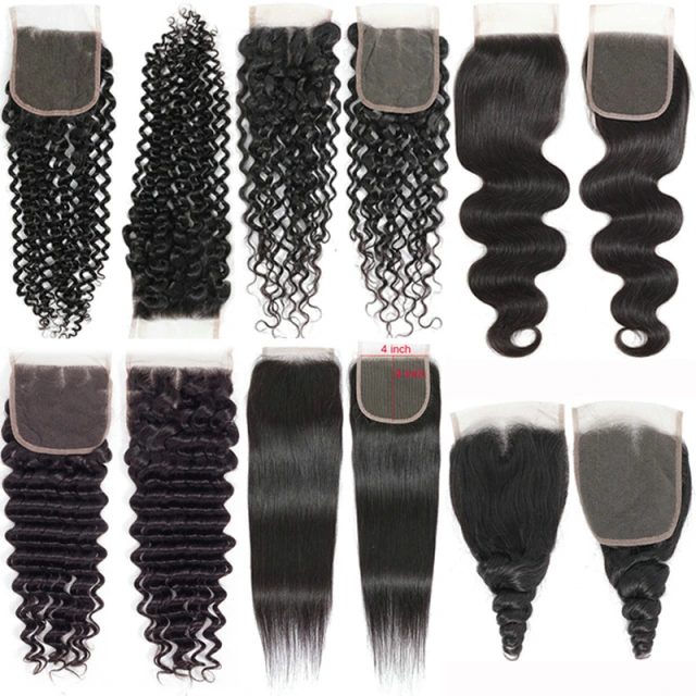 Donors Hair Mink Deep Wave 4*4 HD / Transparent Lace Frontal 100% Human Hair
