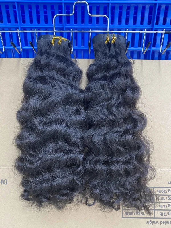 Donors Hair Seamless Clip-In Raw Burmese Curly Human Hair Extensions 6Pcs/Set