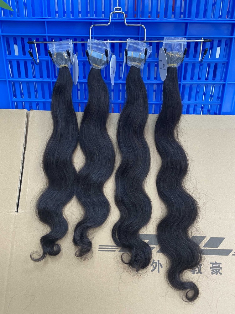 Donors Hair 16"-30" Raw Tape in Hair Indian Wavy Extensions Human Hair, Remy Tape in Hair Extensions Tape in Human Hair 50g 20pcs