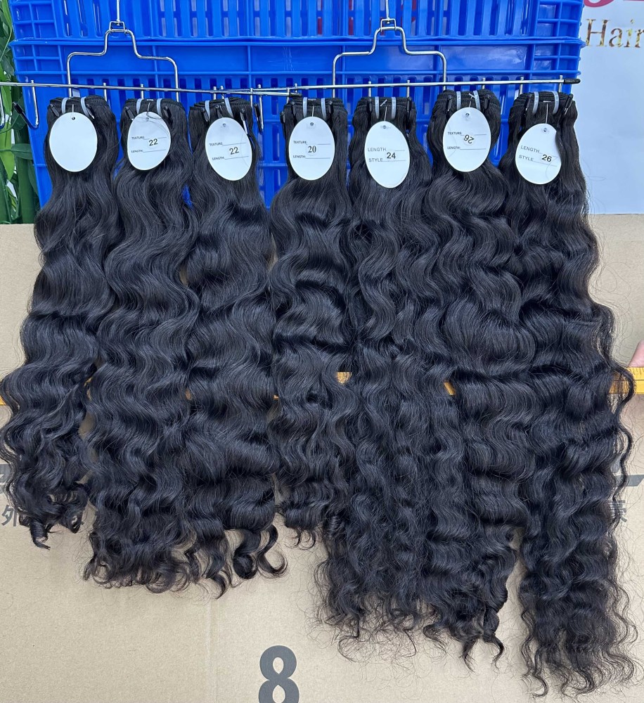 Donors Hair Raw Burmese Wavy 3 Bundles Dale 100% Human Hair Natural Colour