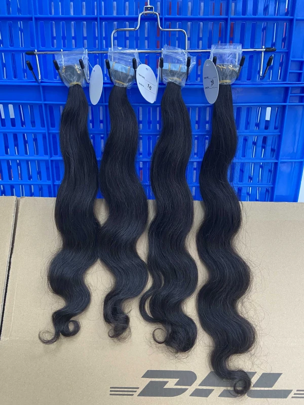 Donors Hair 16"-30" Raw Tape in Hair Indian Wavy Extensions Human Hair, Remy Tape in Hair Extensions Tape in Human Hair 50g 20pcs