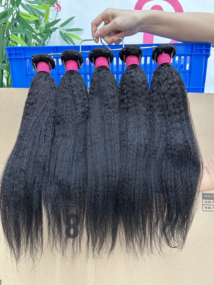 DonorHairs Mink Hair C Kinky straight Bundles