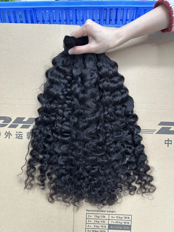 DonorHairs Raw Soft curly Hair bulk