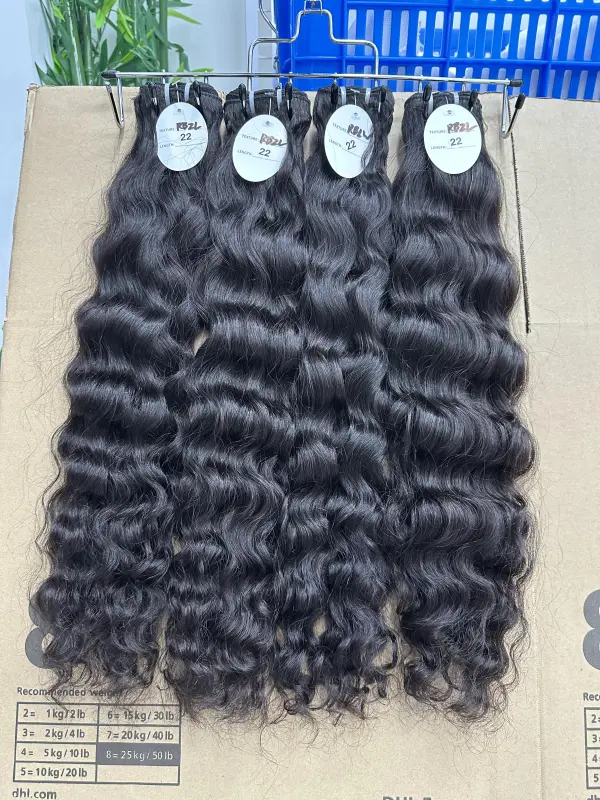 Donors Hair Natural colour Raw Hair Brazilian Wavy Bundle Hair 100% Human Hair