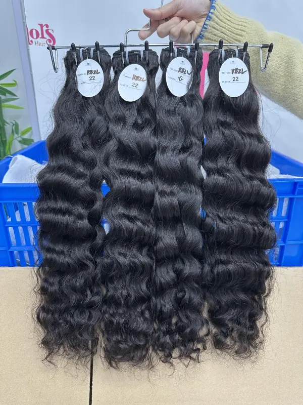 Donors Hair Natural colour Raw Hair Brazilian Wavy Bundle Hair 100% Human Hair