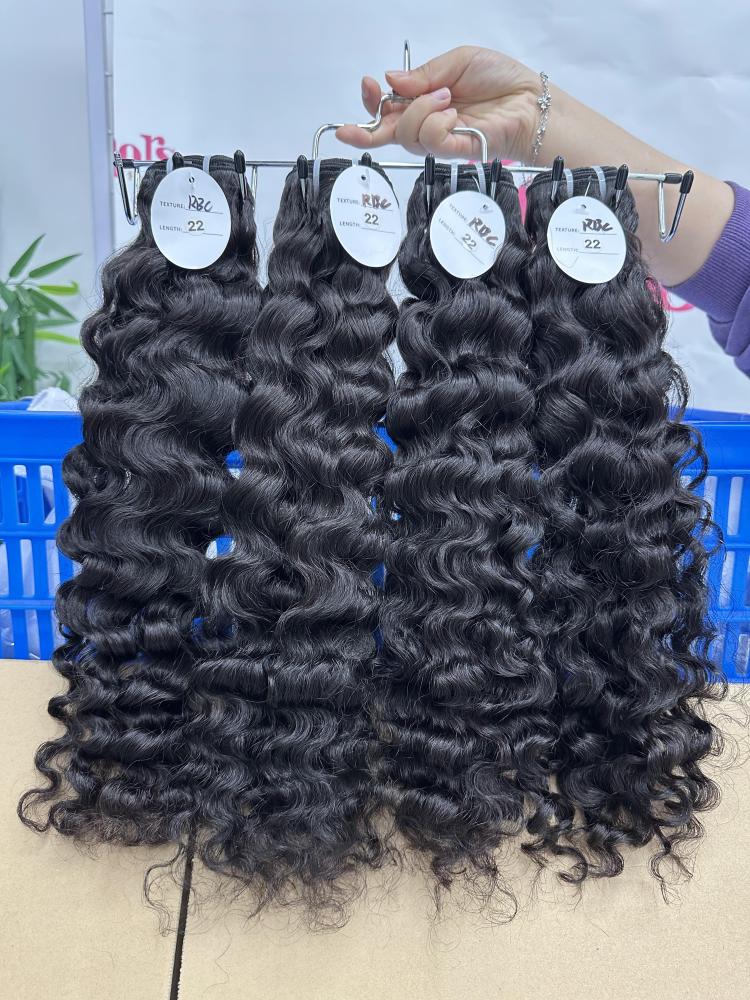 Raw DonorsHair Natural colour Raw Hair Burmese Curly  Bundle Hair Weave100% Human Hair