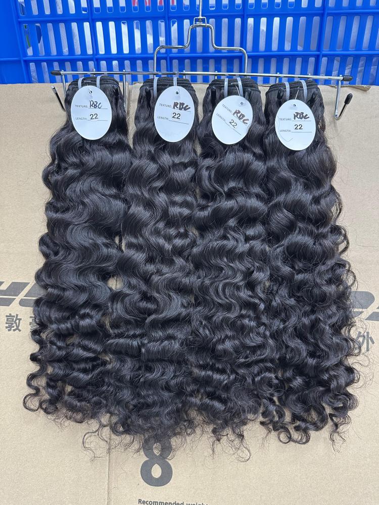 Raw DonorsHair Natural colour Raw Hair Burmese Curly  Bundle Hair Weave100% Human Hair