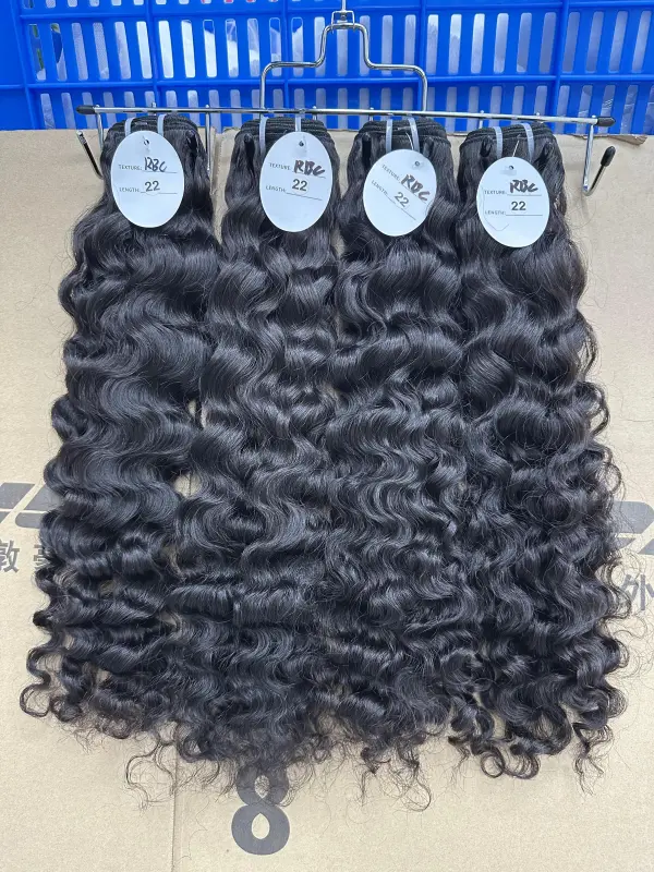 Raw DonorsHair Natural colour Raw Hair Burmese Curly  Bundle Hair Weave100% Human Hair