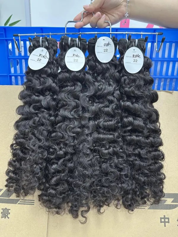 Donors Hair Natural colour Raw Hair Indian Natural Curly Bundle Hair 100% Human Hair