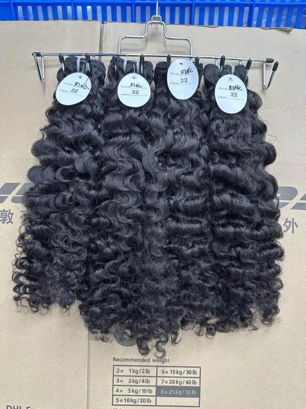 Donors Hair Natural colour Raw Hair Indian Natural Curly Bundle Hair 100% Human Hair