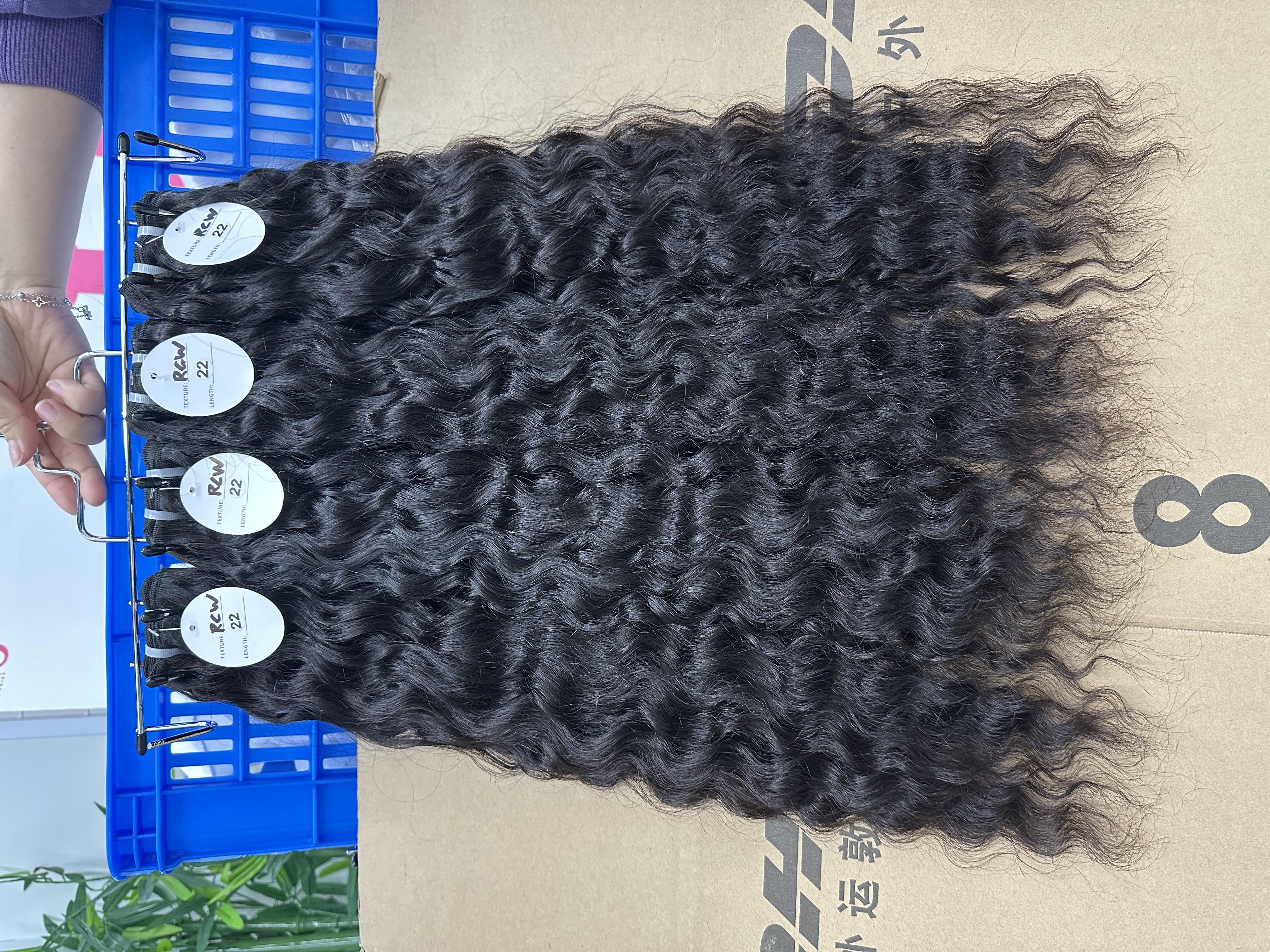 Donors Hair Natural Colour Raw Hair Cambodian Wavy Bundle Hair Weave100% Human Hair