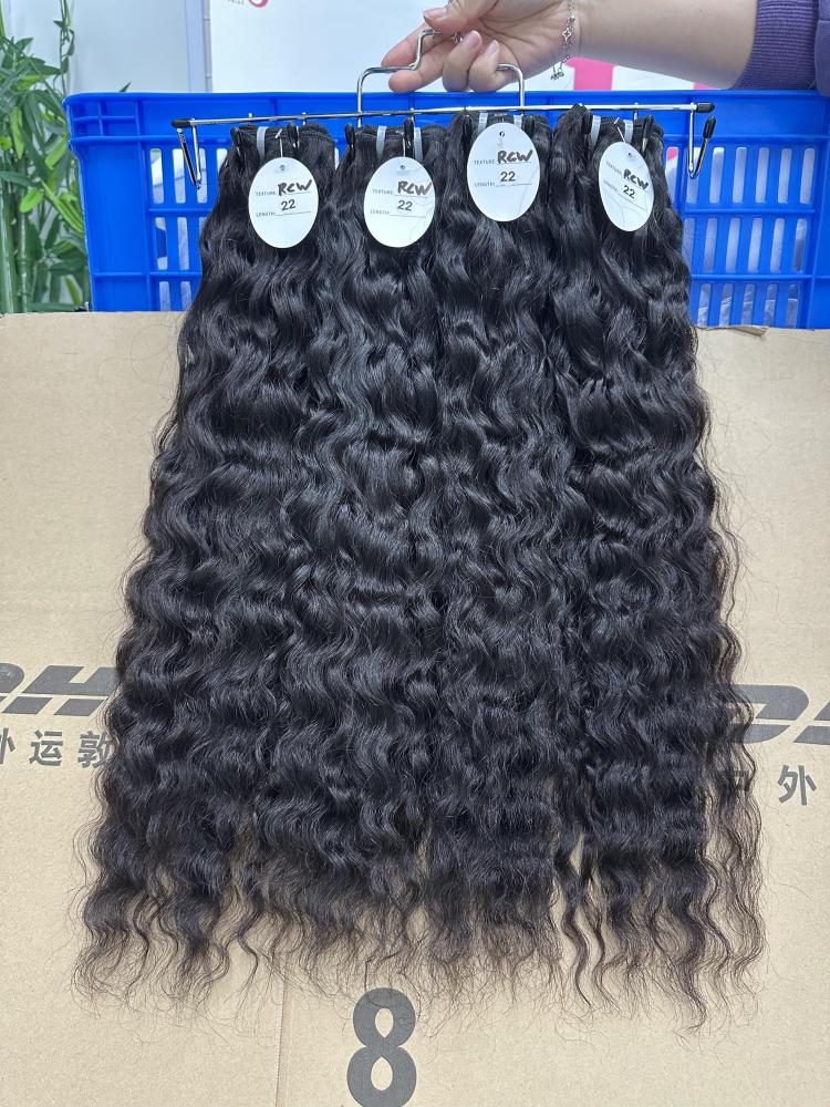 Donors Hair Natural Colour Raw Hair Cambodian Wavy Bundle Hair Weave100% Human Hair