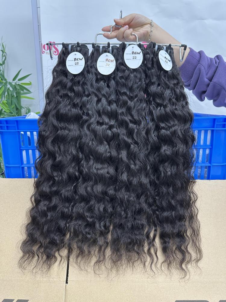 Donors Hair Natural Colour Raw Hair Cambodian Wavy Bundle Hair Weave100% Human Hair