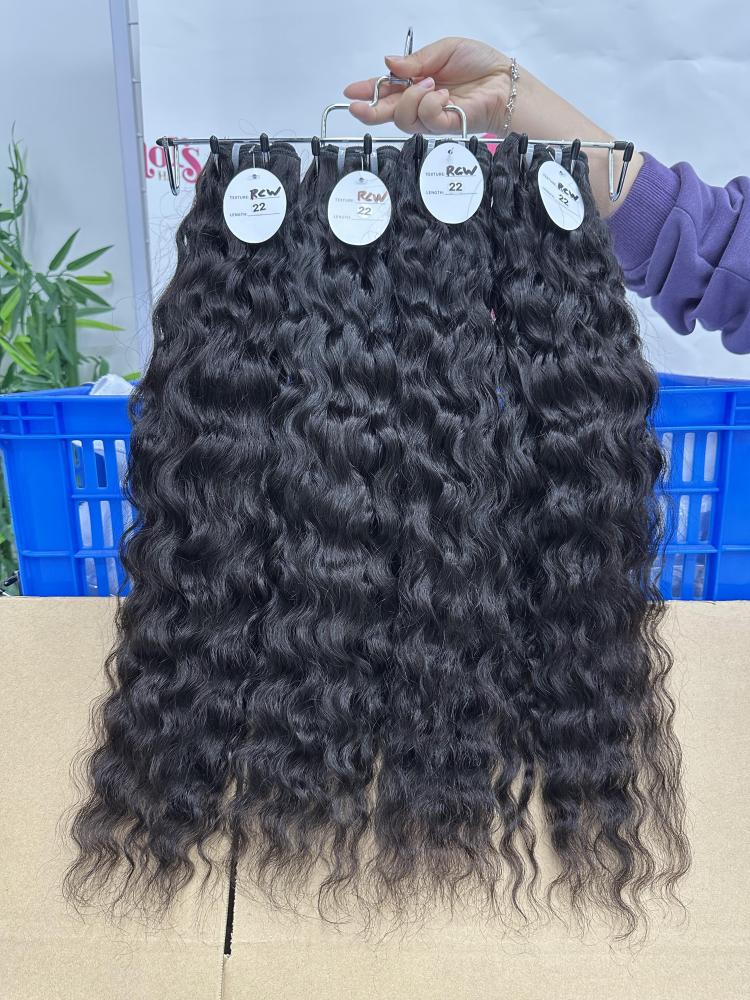 Donors Hair Natural Colour Raw Hair Cambodian Wavy Bundle Hair Weave100% Human Hair