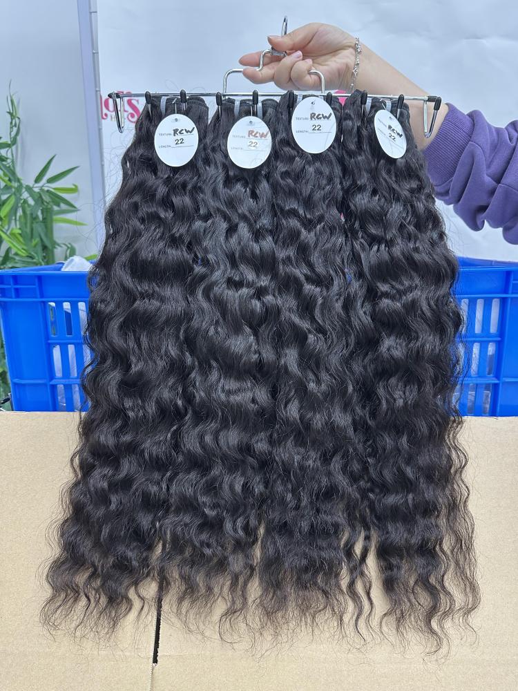 Donors Hair Natural Colour Raw Hair Cambodian Wavy Bundle Hair Weave100% Human Hair