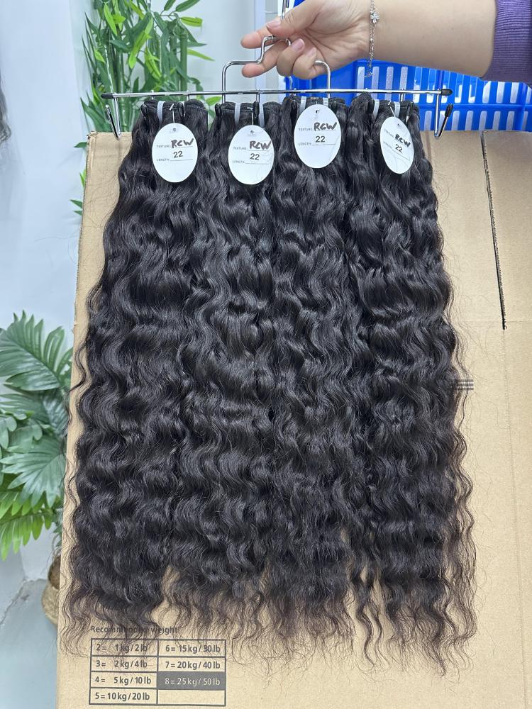 Donors Hair Natural Colour Raw Hair Cambodian Wavy Bundle Hair Weave100% Human Hair