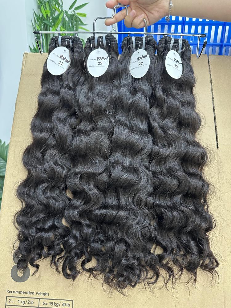 RawDonorsHair Natural colour Raw Hair Vietnam Wavy Bundle Hair Weave100% Human Hair