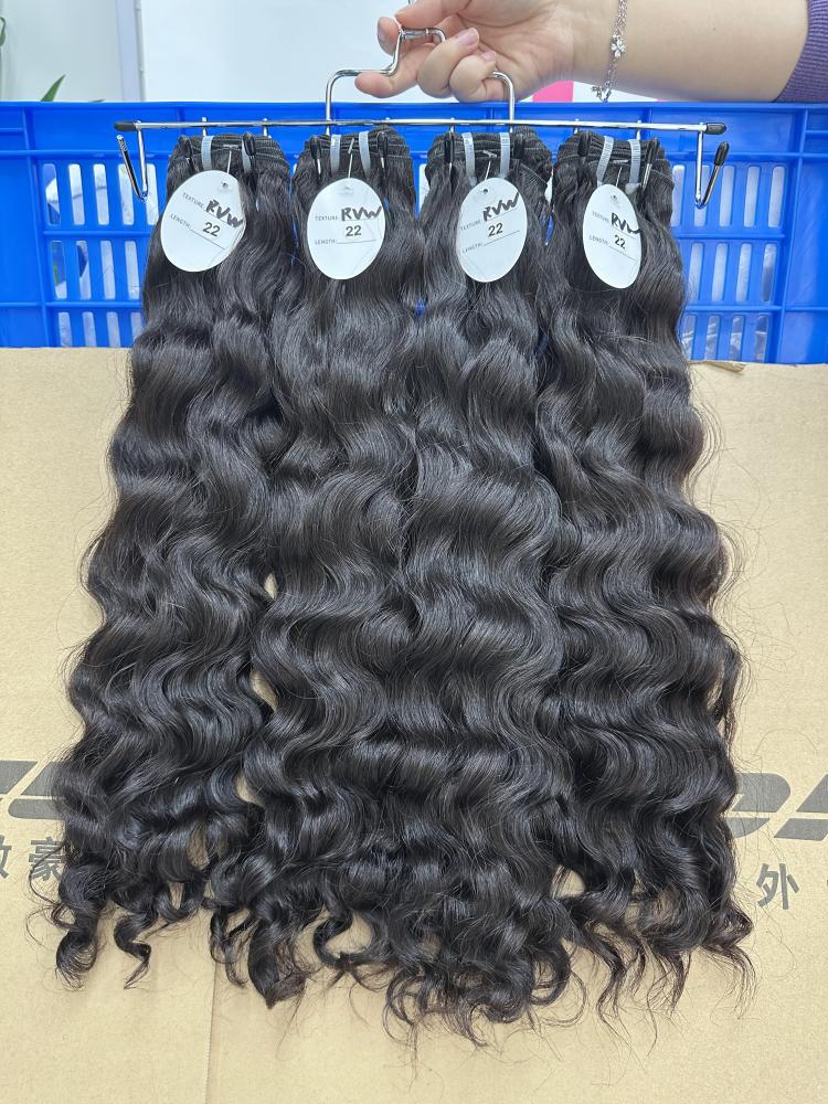 RawDonorsHair Natural colour Raw Hair Vietnam Wavy Bundle Hair Weave100% Human Hair