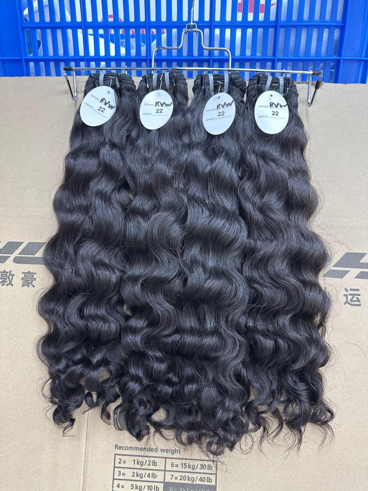 RawDonorsHair Natural colour Raw Hair Vietnam Wavy Bundle Hair Weave100% Human Hair