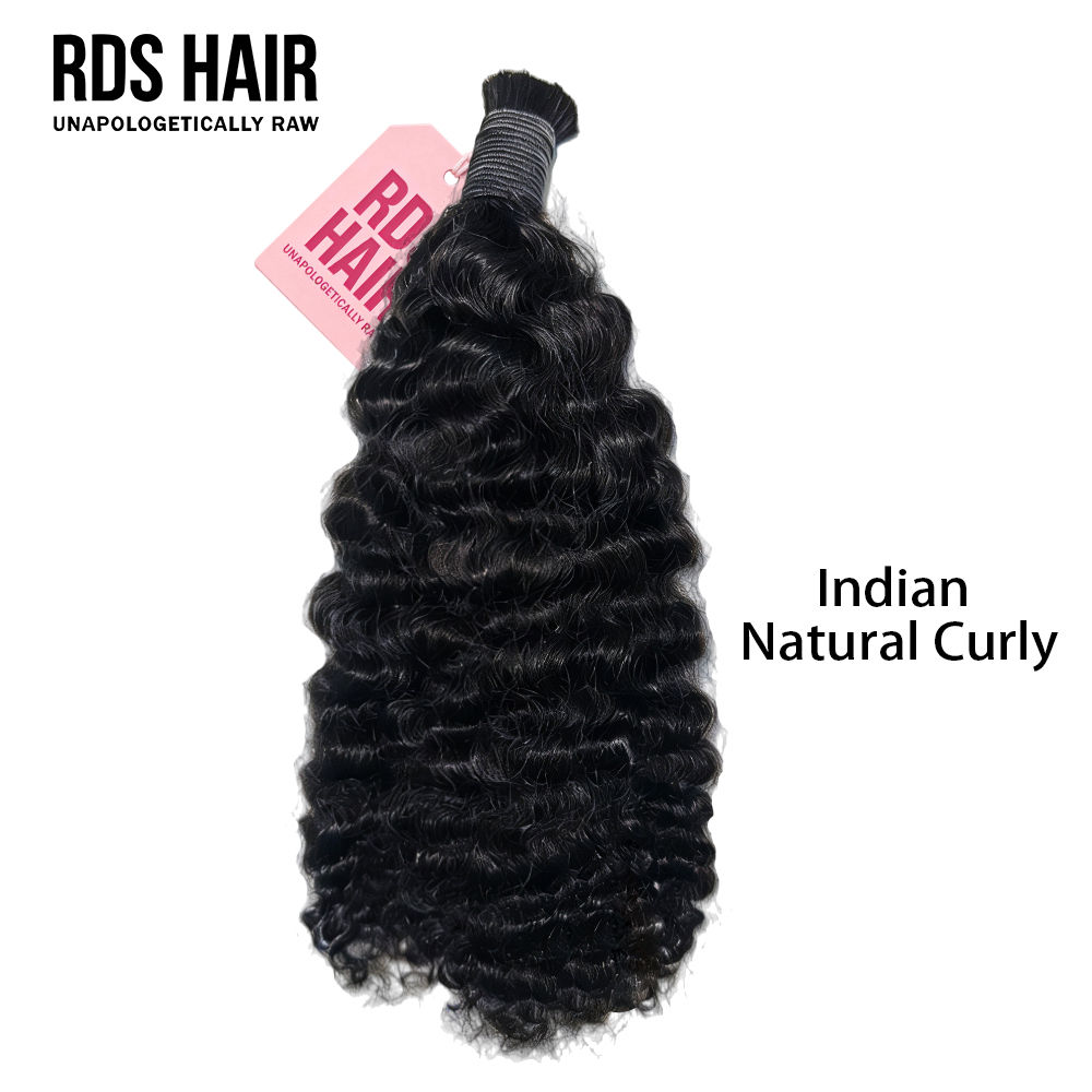 Rawdonorshair 1 Raw Bulk Deal for Natural Black All Textures 100% Human Hair No Weft Bulk Hair