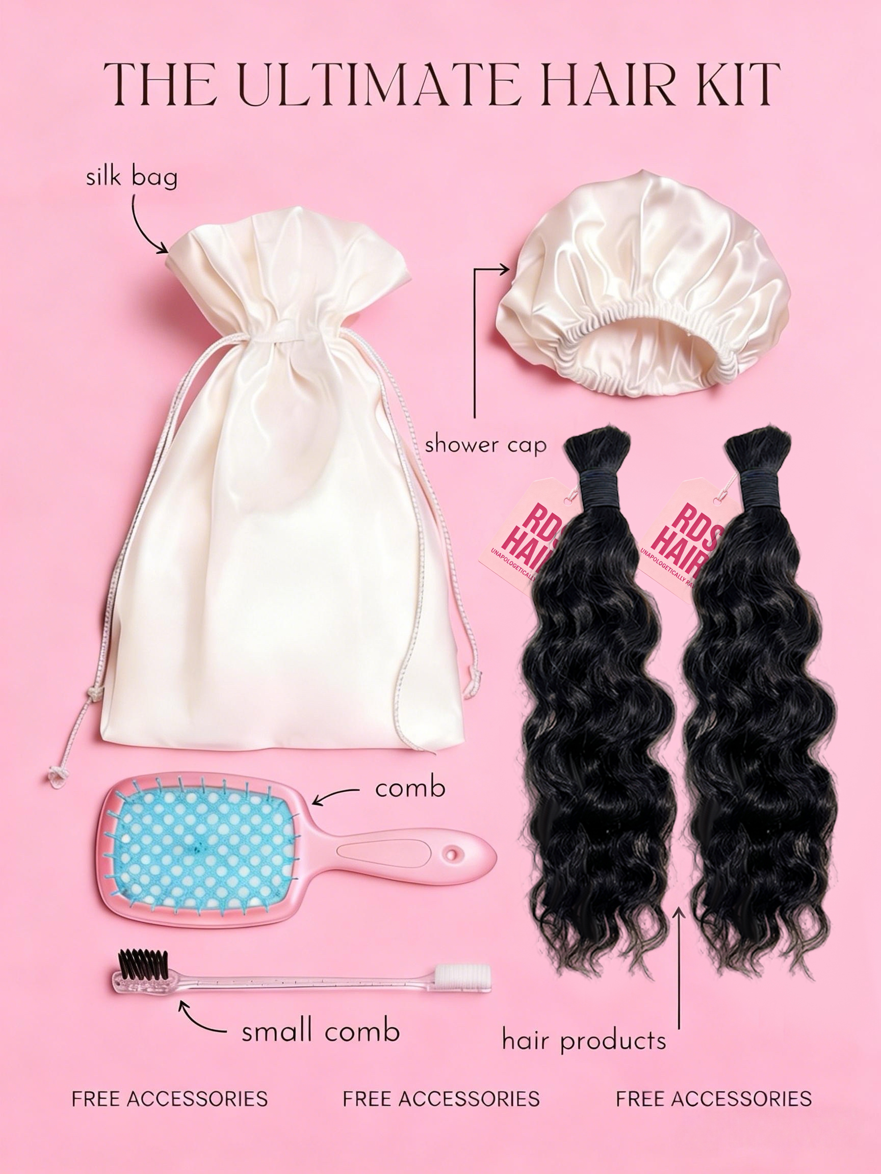 RawDonorsHair In Raw Cambodian Wavy Human Hair Raw Bulk Deal
