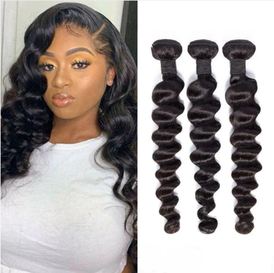 RawDonorsHair In Mink Loose Wave Human Hair Mink Bundle Deal