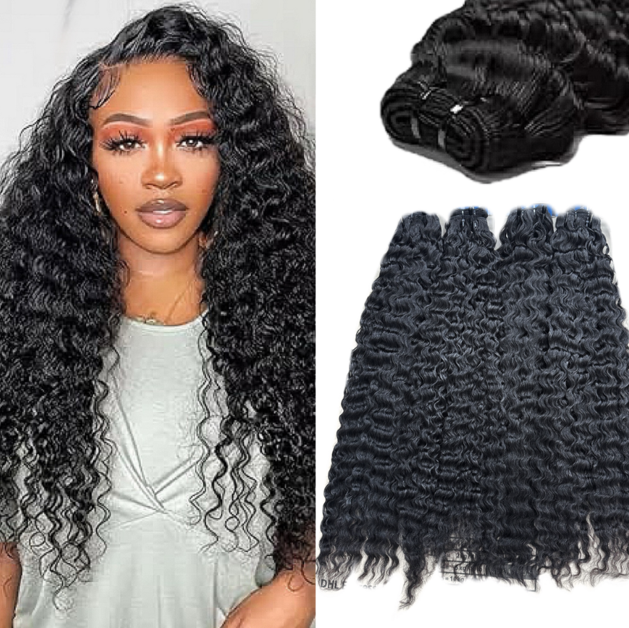 RawDonorsHair In Raw Burmese Deep Curly Human Hair Raw Bundle Deal