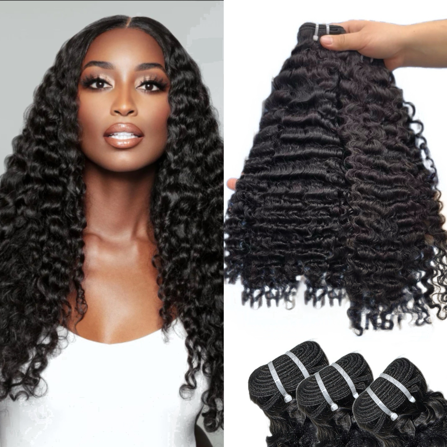 RawDonorsHair In Raw Burmese Natural Curly Human Hair Raw Bundle Deal