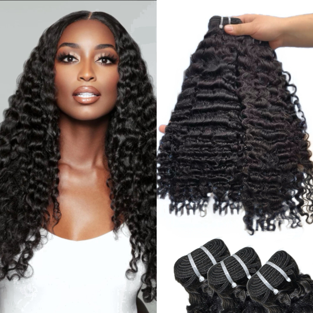 RawDonorsHair In Raw Burmese Natural Curly Human Hair Raw Bundle Deal