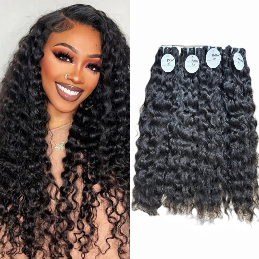 100% Cambodian Wavy Bundle Hair (100g) - Tangle Free Grade 3/4 Bundles