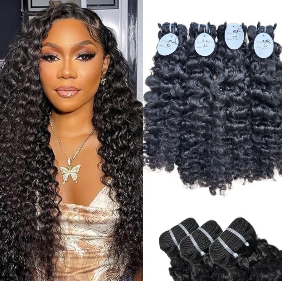 RawDonorsHair In Raw Indian Natural Curly Human Hair Raw Bundle Deal