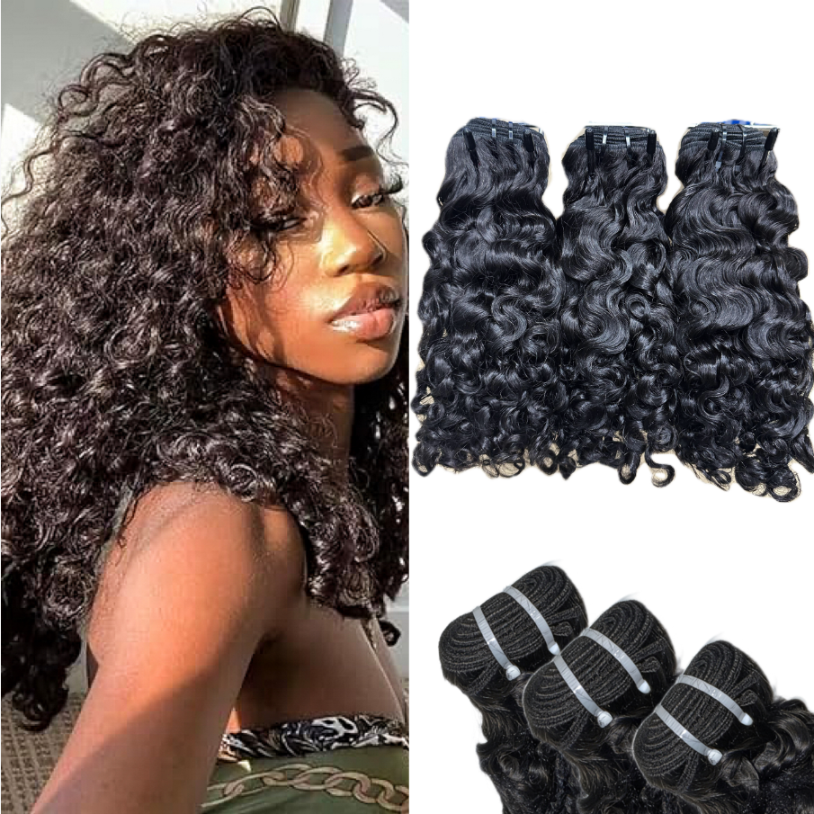 RawDonorsHair In Raw Soft Curly Human Hair Raw Bundle Deal