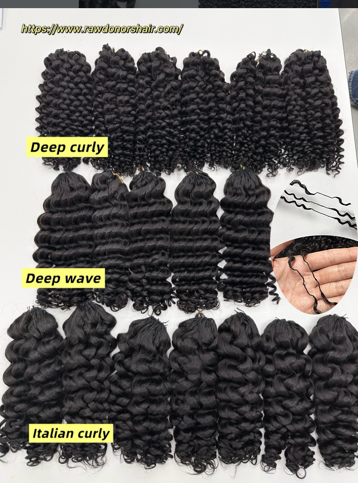 RawDonorsHair In Mink Italian Curly Human Hair Mink Crochet Hair Deal