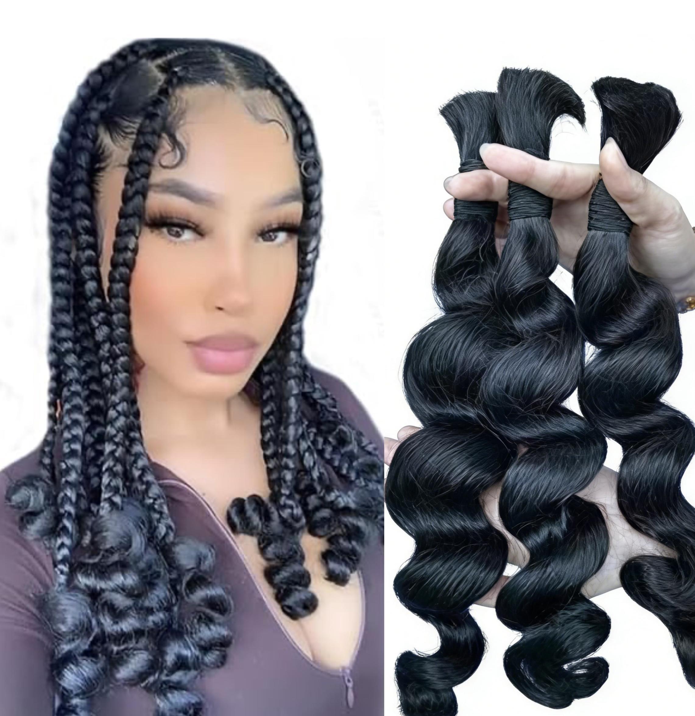 RawDonorsHair In Mink Loose Wave Human Hair Mink Bulk Deal
