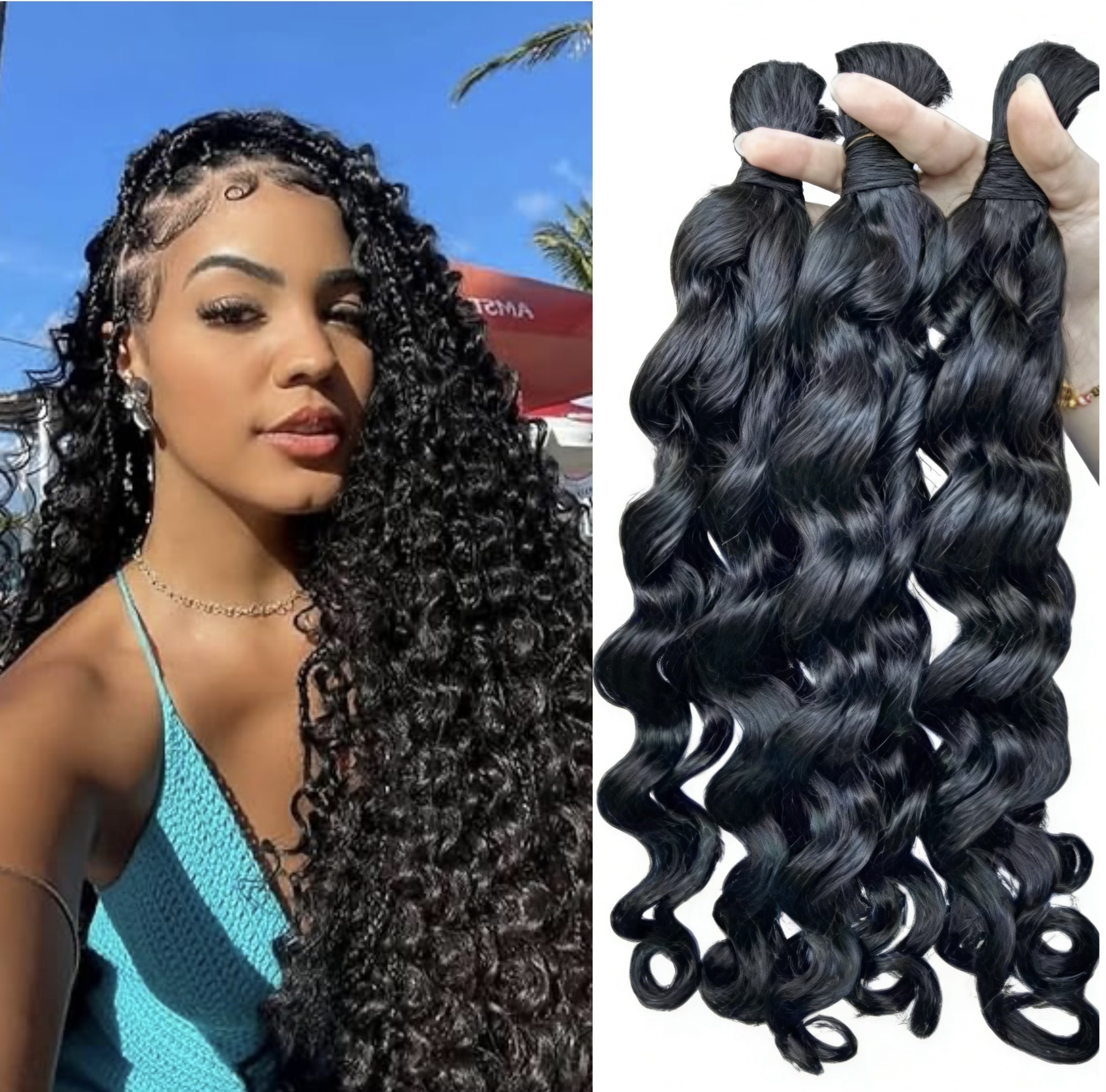 RawDonorsHair In Mink Loose Deep Human Hair Mink Bulk Deal