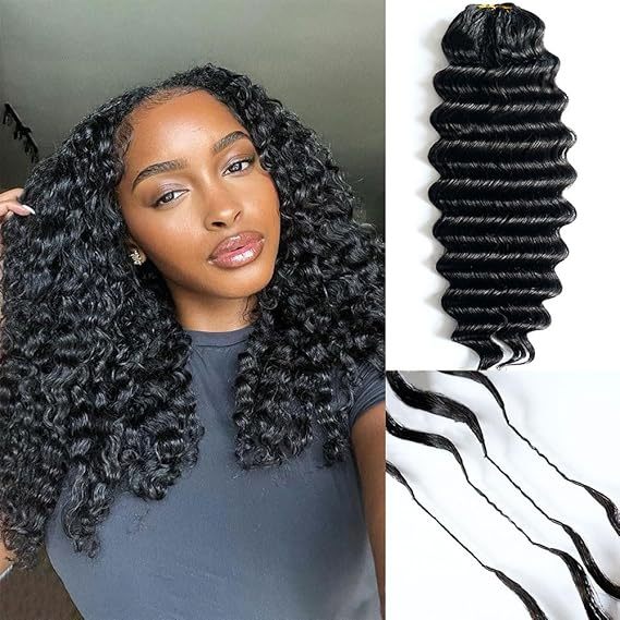RawDonorsHair In Mink Deep Wave Human Hair Mink Crochet Hair Deal