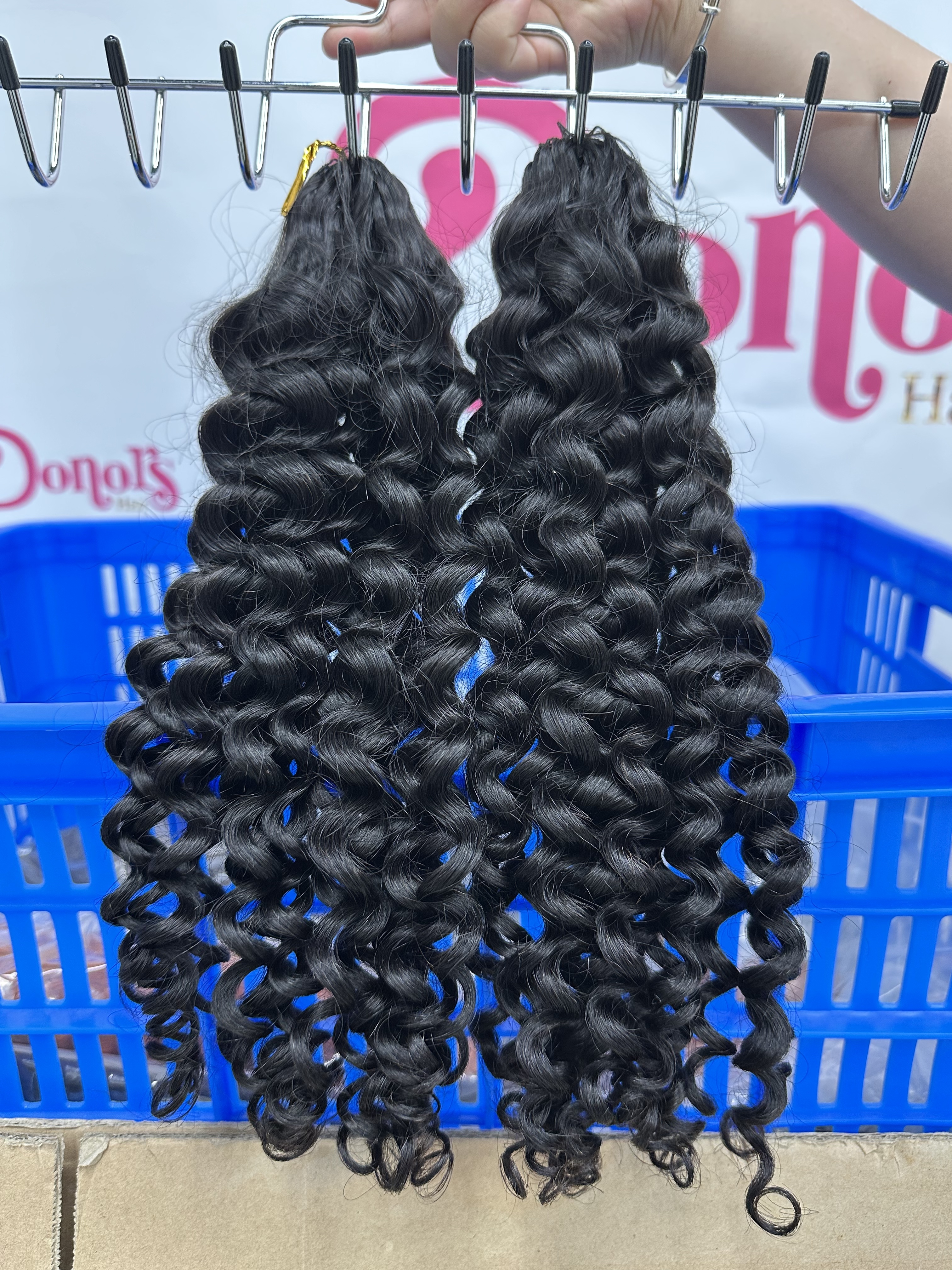 RawDonorsHair In Mink Deep Curly Human Hair Mink Crochet Hair Deal