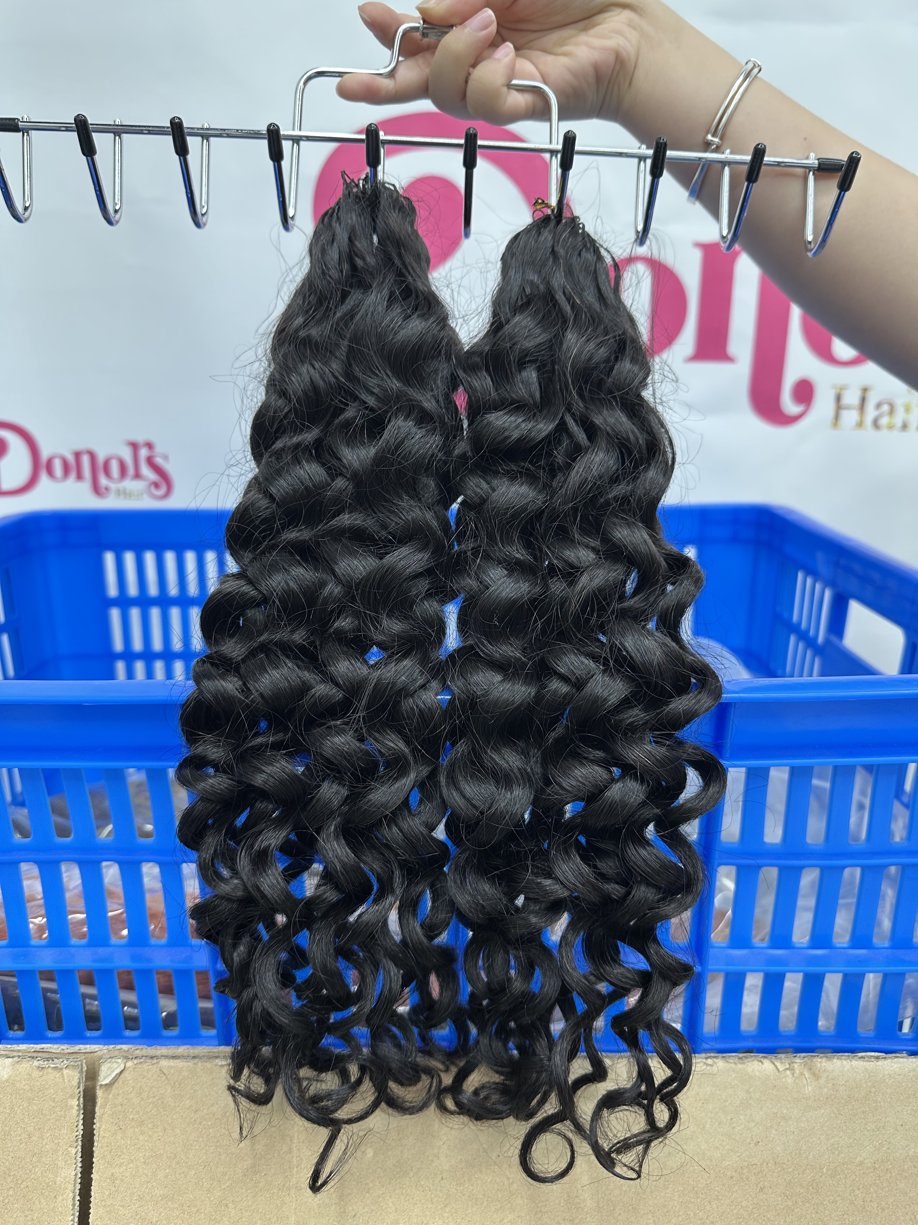 RawDonorsHair In Mink Italian Curly Human Hair Mink Crochet Hair Deal