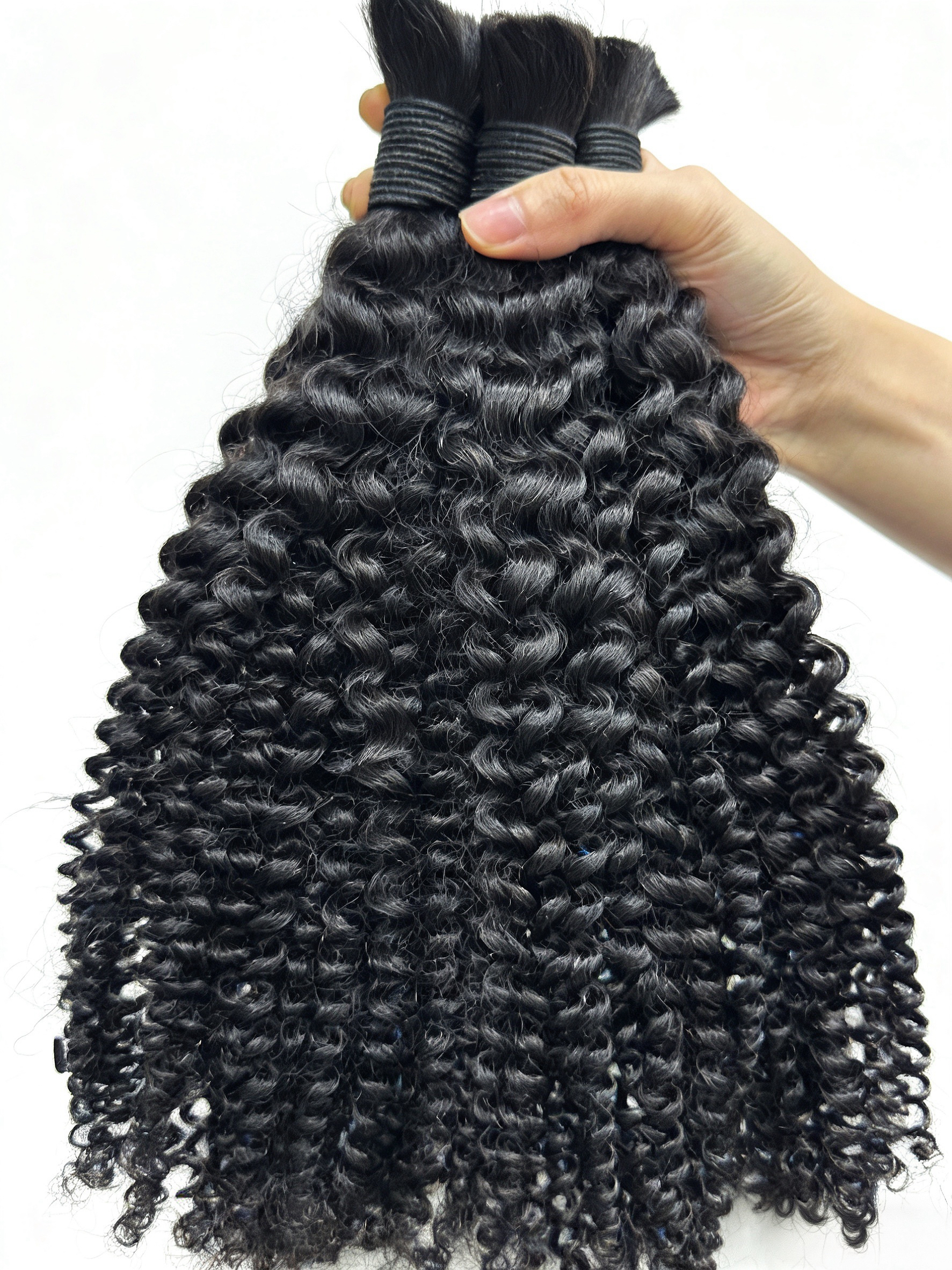 RawDonorsHair In Mink Jerry Curly Human Hair Mink Bulk Deal