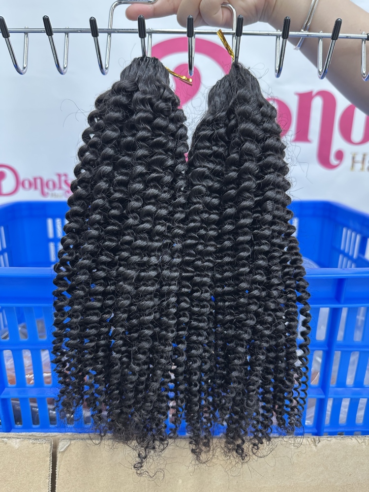 RawDonorsHair In Mink Kinky Curly Human Hair Mink Crochet Hair Deal