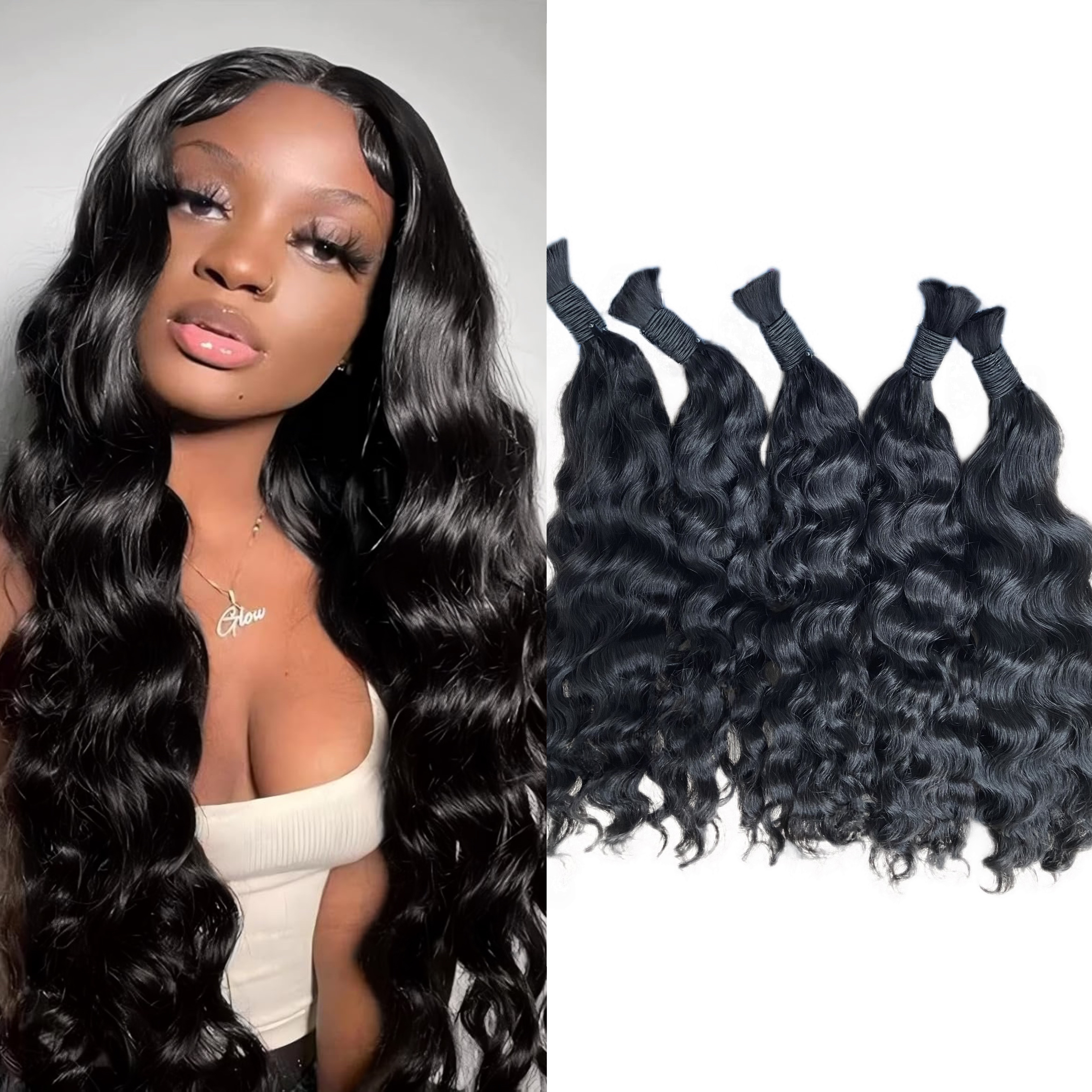 RawDonorsHair In Raw Burmese Wavy Human Hair Raw Bulk Deal