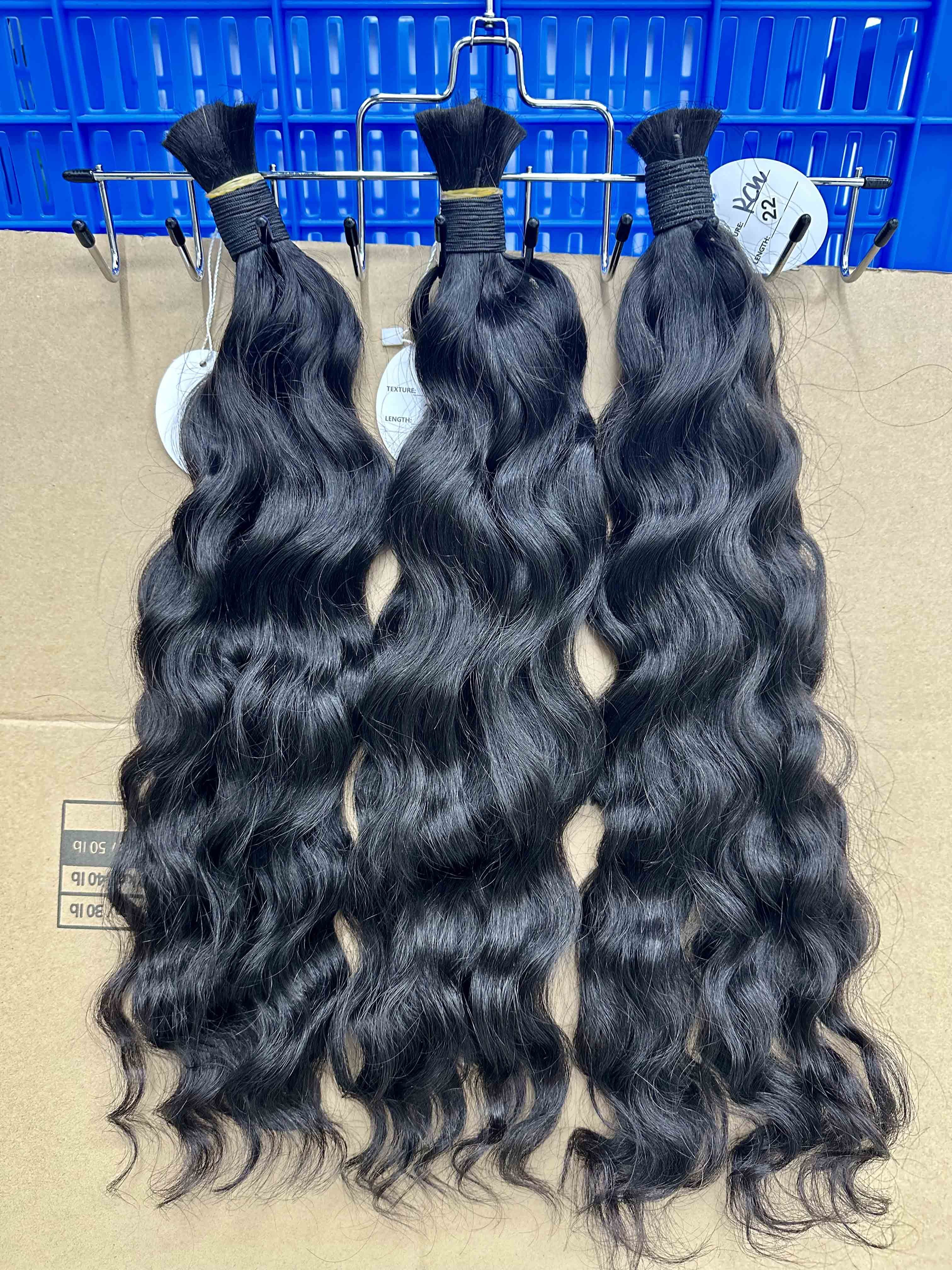 RawDonorsHair In Raw Cambodian Wavy Human Hair Raw Bulk Deal
