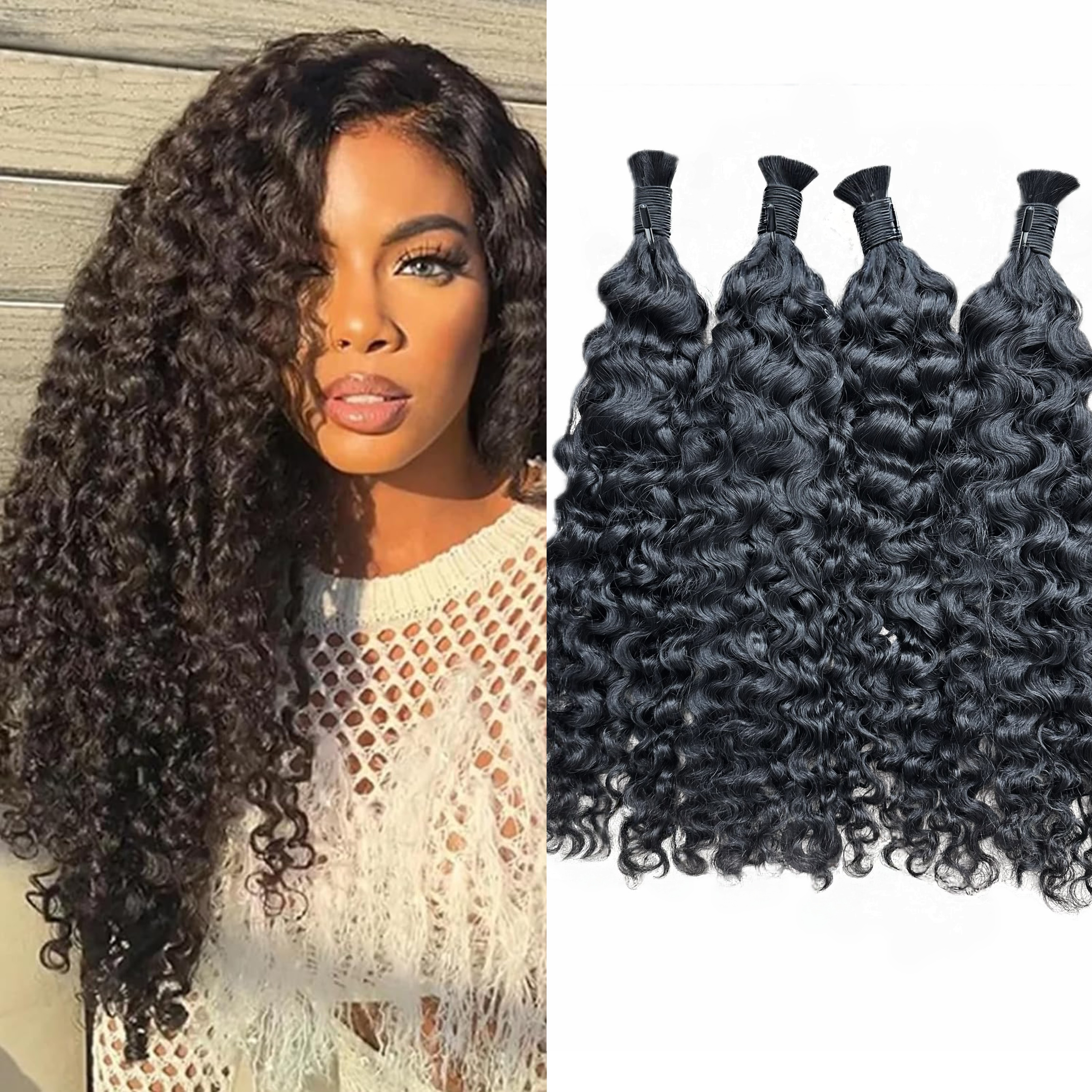 RawDonorsHair In Raw Soft Curly Human Hair Raw Bulk Deal