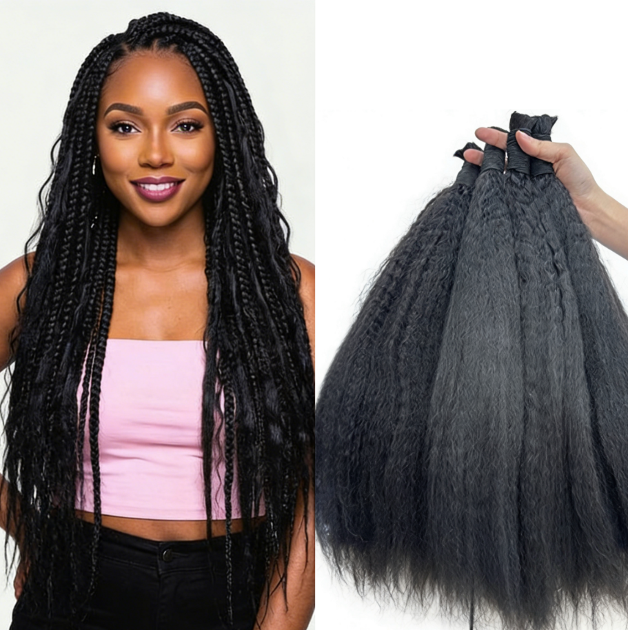 RawDonorsHair In Mink Kinky Straight Human Hair Mink Bulk Deal